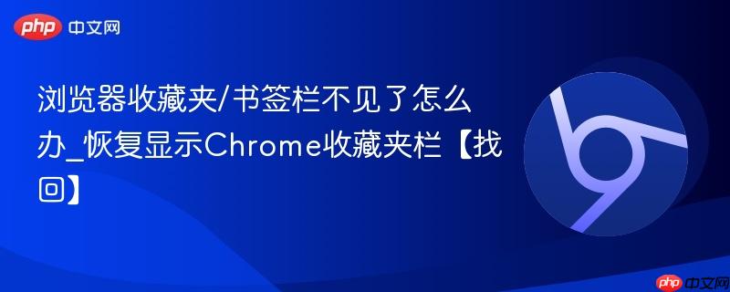 浏览器收藏夹/书签栏不见了怎么办_恢复显示Chrome收藏夹栏【找回】