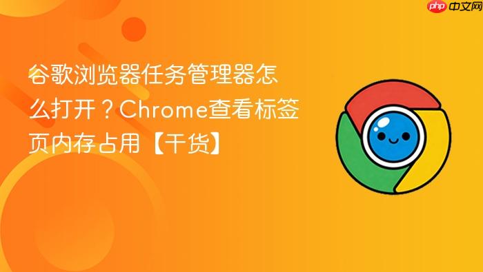 谷歌浏览器任务管理器怎么打开？Chrome查看标签页内存占用【干货】