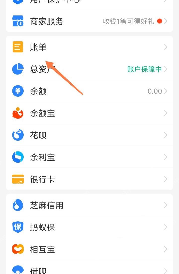 支付宝怎么查看日常支出分类